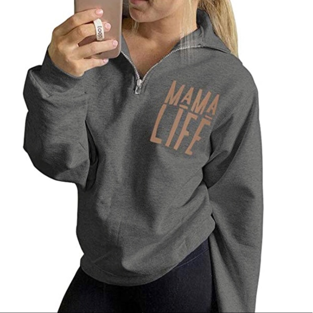 MAMA LIFE Dark Grey Sweater